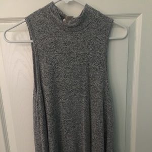 Wet Seal Heather Grey Mock Neck Tank